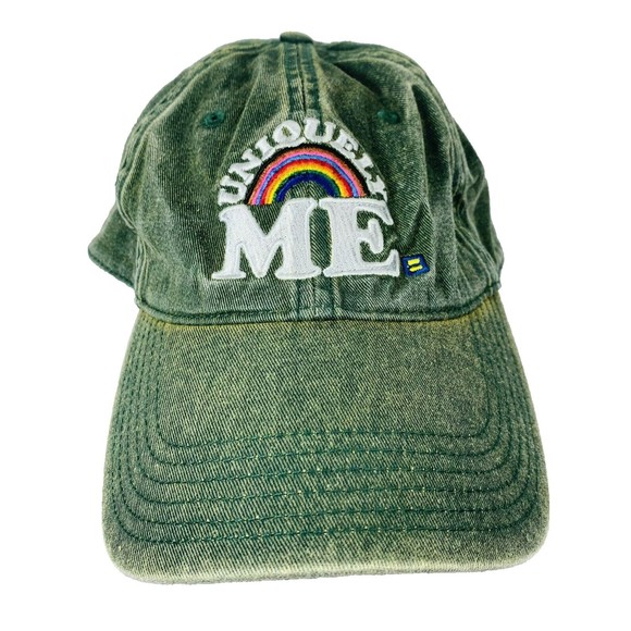 Legacy Accessories - Uniquely Me Hat Pride Rainbow Green Legacy 92 Cap Human Rights Campaign Logo